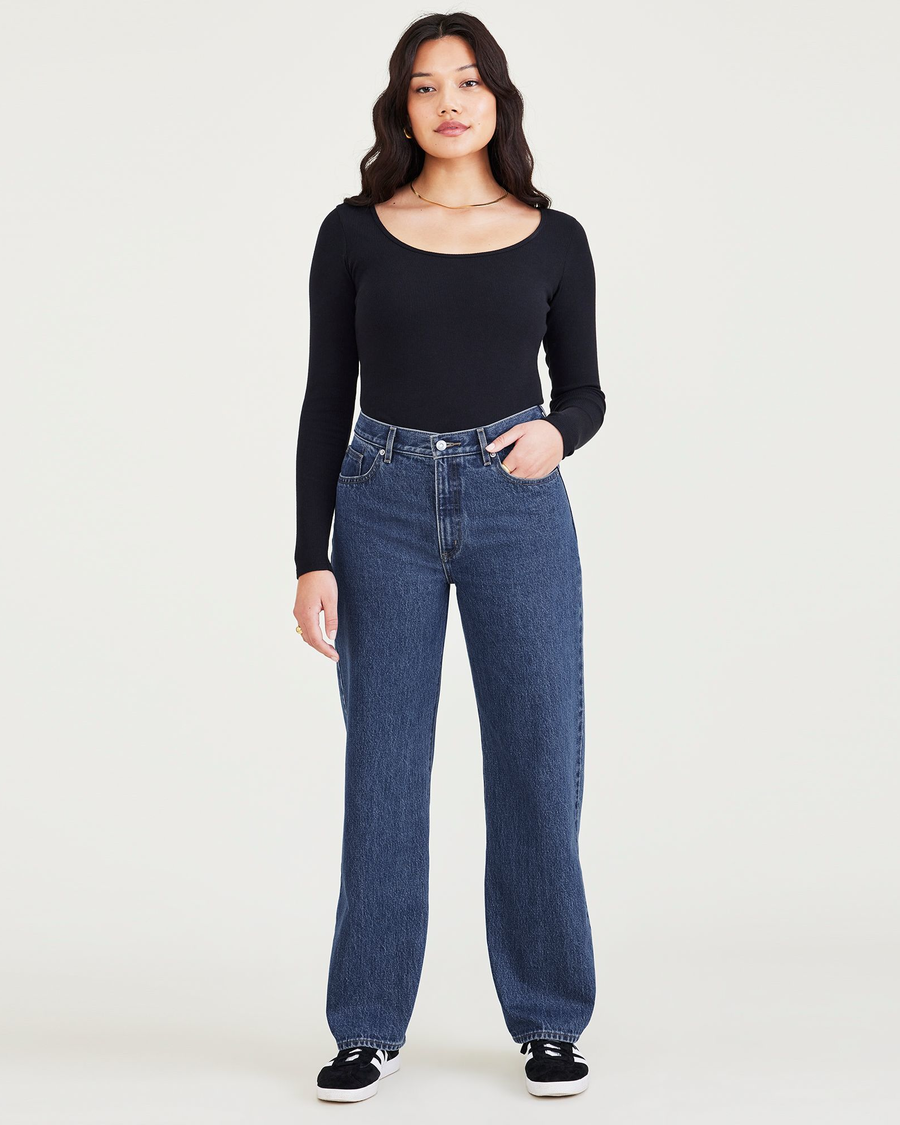 (image for) Unique Attraction Mid-Rise Jeans, Relaxed Fit